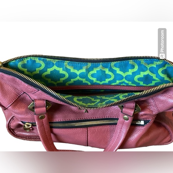 orYANY Pebble Leather Crossbody/ Handbag Satchel with Braiding detail - Picture 7 of 12